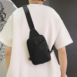 Small Chest Bag Mens Simple Mini Satchel Men Summer Leisure Mobile Phone Bag Carry Bag Mens Messenger Bag Womens
