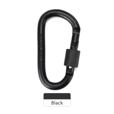1pcs Aluminum Carabiner D-Ring Key Chain Clip Snap Hook Karabiner Camping Keyring 8 Colors