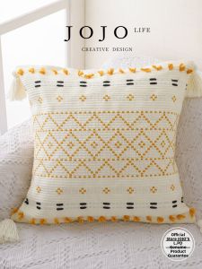 Modern Minimalist JOJOS L. PD.shadow Waist Pillow Sofa Pillow Bedroom Core Included Cushion Cover Versatile Cotton Square Pillowcase