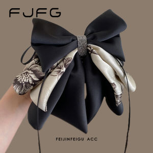 Retro Water-Mark Butterfly Knot Hair Clip Womens New Chinese Style Volumizing Half-Up Bun Hair Clip Tail Comb Hair Clip