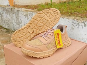 sepatu kets tactical RUMAOS krem gurun/PDH KULIT