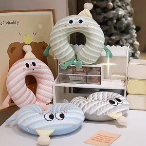 Gối chữ U hoạt hình dễ thương nhiều màu – gối kê cổ êm ái đi ô tô máy bay du lịch LILA GOIVAN13