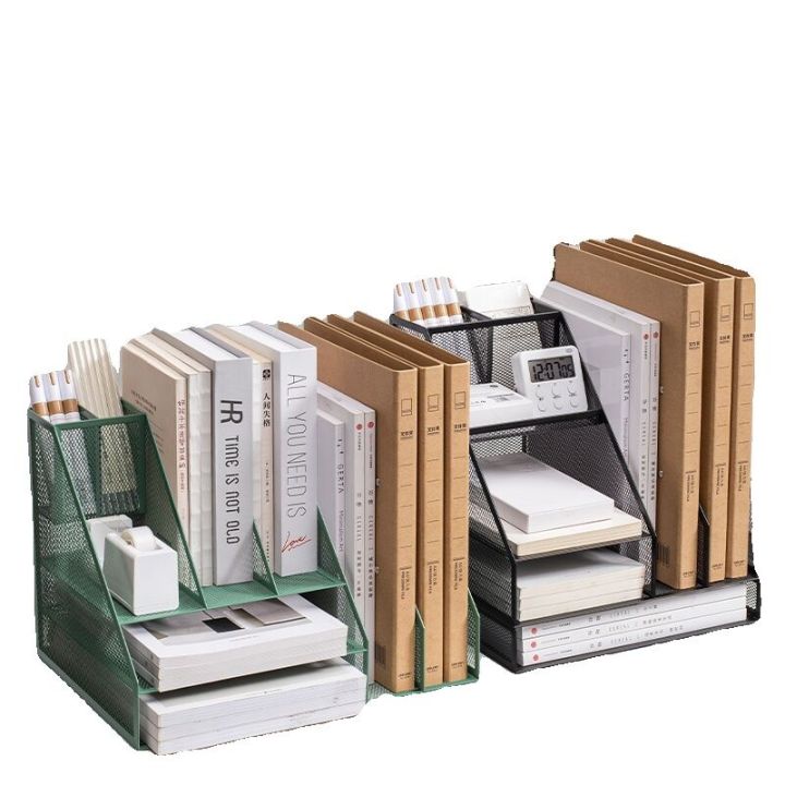 File Arrangement Rack Office Desk Organizer Rack Document Storage Box Business Supplies Multi ...