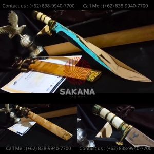 Perkakas Outdoor Premium Set - Baja Uddeholm Vanadis 8 Superclean + Sarung Burl Jati Nature