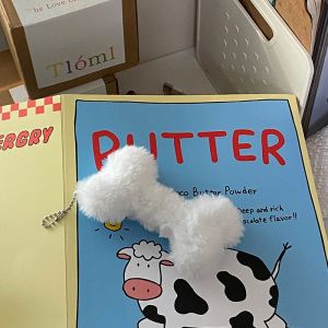 Puppy Bone Pendant Trendy Cool Cutie Cute Creative Doll Student Plush School Bag Pendant Keychain Ornaments