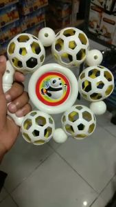 Mainan Kericingan Bola Bayi F1717 Kerincingan Bulat 5 Bola | Mainan Rebana Kericingan Bola Murah Kemasan Kantong | Mainan Kerincingan Anak Bayi Kecrek Terbaru Ukuran Besar