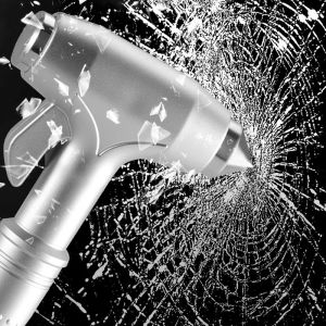 รถความปลอดภัยค้อนรถหน้าต่าง Breaker ค้อนฉุกเฉินเครื่องตัดเข็มขัดนิรภัยเหมาะสําหรับรถกู้ภัย Escape Rescue SAFETY HAMMER