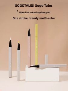 Waterproof Smudge-Proof Colorful Eyeliner Pen for Beginners Gogotales Easy to Apply Long Lasting Eye Makeup Tool Natural Black