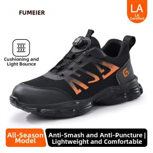 GUYISA | Lightweight Crush Resistant Puncture Proof Insulated Waterproof Rainproof Safety Work Shoes with Steel Plate