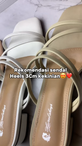 sandal wanita model tali sandal wanita hak 3cm terbaru 2025 sadal wanita 5 warna 5 ukuran