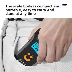 MONLEYTA | Portable Mini High Precision Electronic Scale 50kg Handheld Spring Balance Small Household Postal Goods Weighing Hook