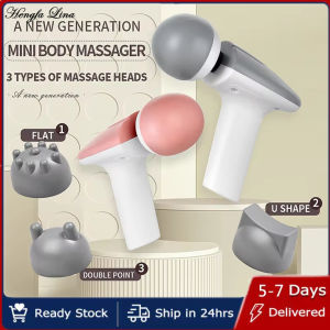 Hengfa Lina New Cross-Border Explosive Mini Vibrator Massager Portable Charging Massager Three-in-One Multi-Gear Frequency Fascia