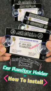 Roadtax Holder Small Islamik Kereta Rotek Cover Rotex Casing Road Tax Automotive Accessories Car