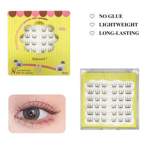 Zero Touch False Eyelashes Ultra Thin Natural Eyelash Clusters No Glue Self Adhesive Lashes For Daily Makeup
