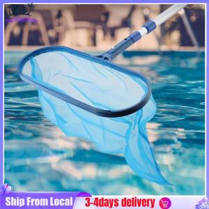 🔥 Swimming Pool Net Leaf Rake Mesh Skimmer with Telescopic Pole for Pools Spas Lightweight cleaning tools for swimming pool