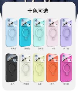szhaiyu | For iPhone 18 Pro Max 17 16 15 14 Pro Magnetic Bracket Phone Case With Rotate Metal Ring Stand Shockproof Lens Protection Cover