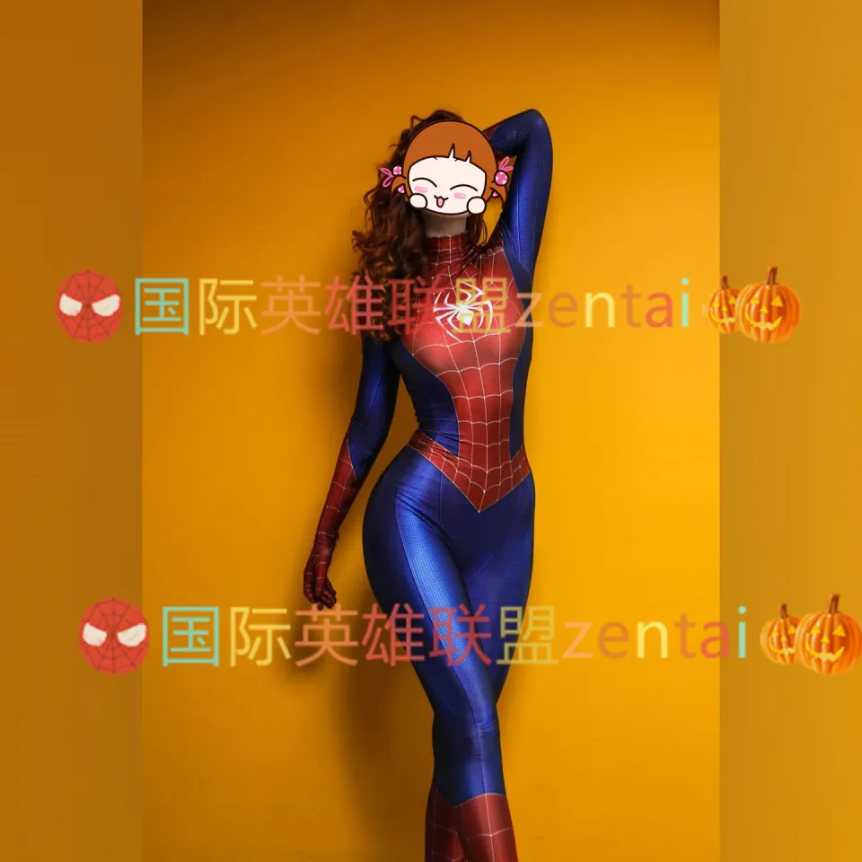 Adult Female Spider-Man Bodysuit Spiderman Cosplay Halloween Cosplay  Clothes without Headgear | Lazada PH