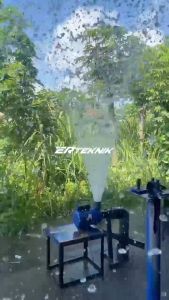 Pompa Air Modifikasi Cerobong 2 Inch 400 Watt & Cover Besi Anti Hujan