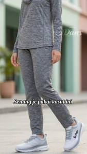 Dans X Lee Cooper Kasut Sneaker Wanita – Hitam / Putih LCL-0224