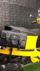 MOKOTO ELITE SERIES RETRO CLASSIC LEATHER SADDLE BAG SMALL/BIG / REAR TAIL BAG FOR VESPA BENELLI FAZZIO MOTO-EB-8687