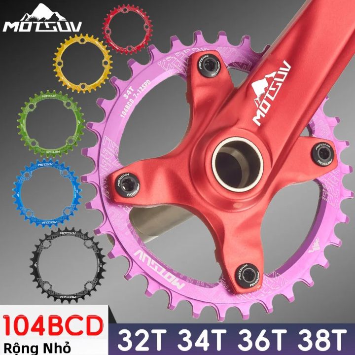 Đĩa Líp Xe Đạp MOTSUV 104BCD Hợp Kim Nhôm Cho Xe Đạp Địa Hình MTB, Răng ...