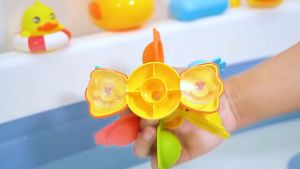 Cute Duck Bath Toys Baby Water Play Duck Model Faucet Shower Electric Water Spray Swimming Bathroom Baby Toys Gifts
