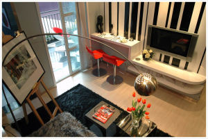 LIANXIA Modern Arc Floor Lamp 67 inch Tall Standing Hanging Light with Chrome Finished Shade and Black Marble Base for Living Room Reading Bedroom Office [free Bulb + Free Shipping + Free Coupons]