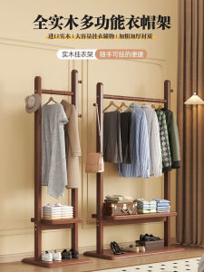 ตู้เสื้อผ้าตั้งพื้นแบบแขวนได้ที่บ้าน ไม้ยางพารา วัสดุสแตนเลส รูปทรงเรขาคณิต ดีไซน์โมเดิร์น เหมาะกับการใช้งานในชีวิตประจำวัน