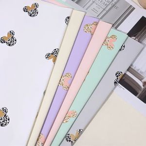 20 LEMBAR Kertas Buket Bunga Motif Little Mouse Flower Wrapping Cellephone 6202