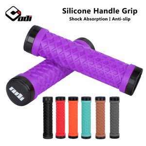 ODI Bike Silicone Handle Grip Ultra Light Double Locking Ring Foldable Bicycle Grips Anti-slip Shock Absorber MTB Road Bike Handlebar Grip Bike Accessories（ODI-Lock-on-BT）