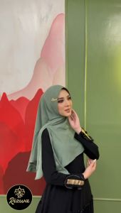 Jilbab Segi Tiga Instan Pad Eldira Bahan Jersey Valentine By Ar-Rizwa