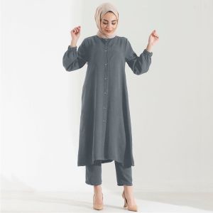 Stelan Rayon Tunik Polos Stelan Tunik Wanita Muslimah