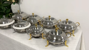 XINHONG uffet Warmer Food Warmer Set Stainless steel Removable Buffet Chafer Catering Warmer Set for