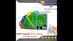 Soft Case ID Card Holder T 014 1 Sisi ( Kartu ) Pak / Casing Mika Lentur Tempat Kartu Nama Identitas