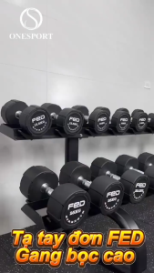 Tạ Tay FED Cao Cấp Gang Bọc Cao Su 2.5kg-25kg - OneSport ( Chính Hãng )