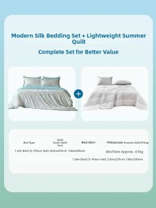 Silk Touch Comfortable Tencel Four Piece Bedding Set