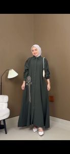 DRESS ELINA/LACE BORDIRPAKAIAN WANITA VIRAL TERBARU MODERN colection