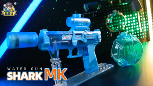 Strong Electric Water Gun Toy for Children Continuous Spraying Firelight Effects Integrated Lights for Adults High-Speed Fun