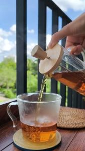 ชาดำ ชาพีช ชาคาโมไมล์ แบบซองในถุงผ้าจำนวน 2 กรัมต่อซอง