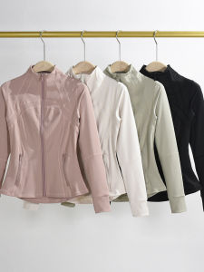 เสื้อวิ่งออกกำลังกายแบบแห้งเร็วสำหรับผู้หญิง คอตั้ง ทรงสลิมฟิต วัสดุ Nylon ระบายอากาศได้ดี ทรงหลวม ฤดูใบไม้ร่วง