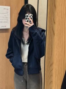 SUHUIQIAN | Womens Hooded Shoulder Fitting Lightweight Spring Jacket