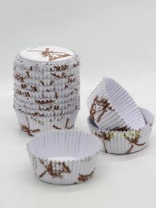 High Temperature Resistant Baking Paper Cups Oil Proof Large round Cake Base Holder for  Baked Bread And Cakes