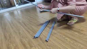 เสาฟลายชีท แพ็คคู่ 200cm - สินค้าน้ำหนัก 2 เสา สมาร์ทแบบ เสาทาร์ป และเสาค้ำหน้าเต็นท์ ยาว 2 เมตร 1 ชุด - มี 200cm เสาผ้าใบ