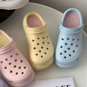 Yulihan668 รองเท้าผู้หญิง รองเท้าหัวโต แบรนด์แท้ Sunbalee สีพาสเทล  พื้นรองเท้าถอดได้ เสริมส้นสูง 8-9 ซม รองเท้าหัวโตผู้หญิง รองเท้าแตะแฟชั่น รองเท้ารัดส้น PASTEL