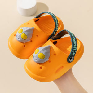 DTHN | Anti-Slip Childrens Slippers Cartoon Home Bathroom Summer Cool Sandals Boys Flip Flops Beach Shoes Comfortable Breathable