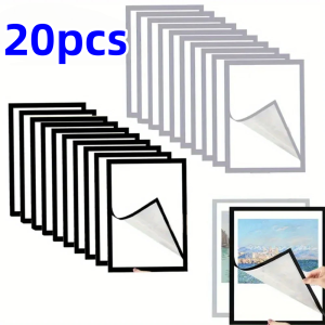 5/10/20PCS Magnetic Poster Display Frame A4/A5/A6 Self-adhesive Non-developmental Photo Art Wall Sticker Reusable Wall Frame