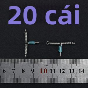 20 Cái Dây Câu Cá Bằng Thép Không Gỉ Kiểu Xoắn Chữ Thập Móc Xoay Hình Chữ T Khớp Nối Hai Ngã Cân Bằng Không Gian