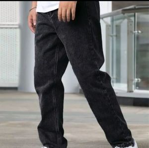 Mens Plus Size (38-50) Soft Denim L/E/E Regular cut Seluar Jeans kain tabal non stretchable Denim fabric