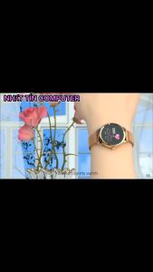 Đồng hồ thông minh dành cho nữ Hoco Y8 smart watch - dây đeo kim loại / theo dõi sức khoẻ /chu kỳ sinh lý / chống nước IP68 / cảm ứng (vàng) Nhất Tín Computer