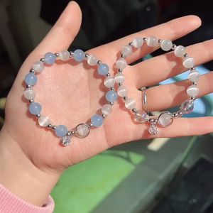 Colorful Beaded Bracelet Ladies High-End Double-Layer Bracelet New Gradient Color Bracelet Gelang Tangan